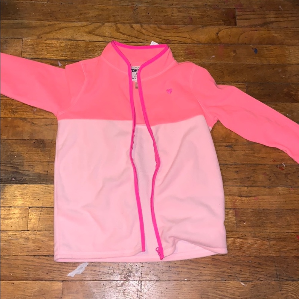 A soft pink jacket